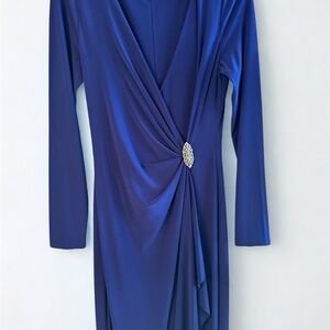 NEW WITH TAGS LAUREN RALPH LAUREN Blue Long Sleeve Dress size 8